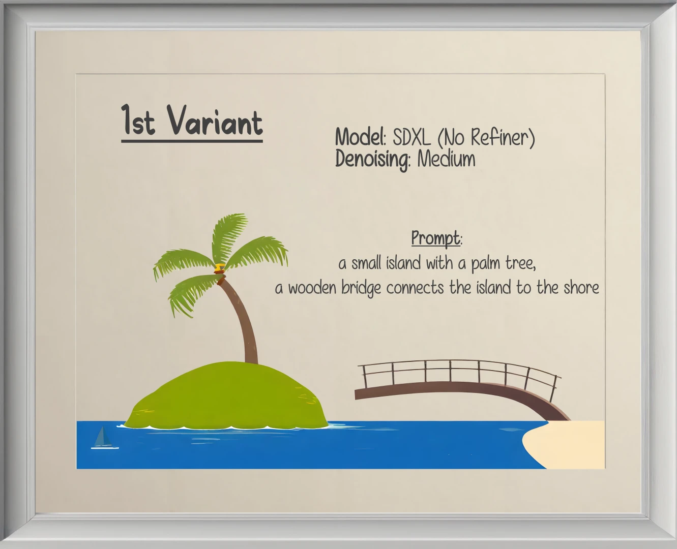 First variant of the island project