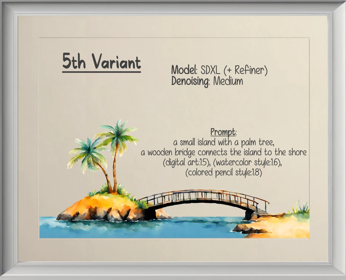 Fifth variant of the island project