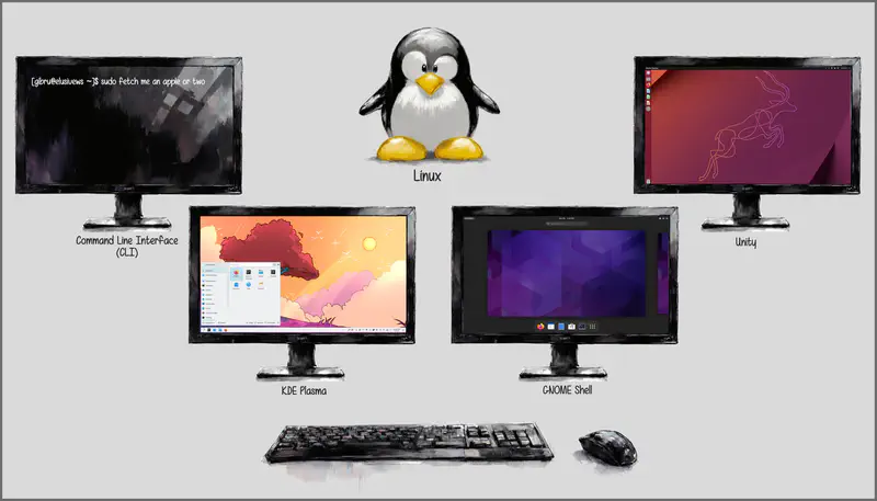 An overview of Linux desktop environments.