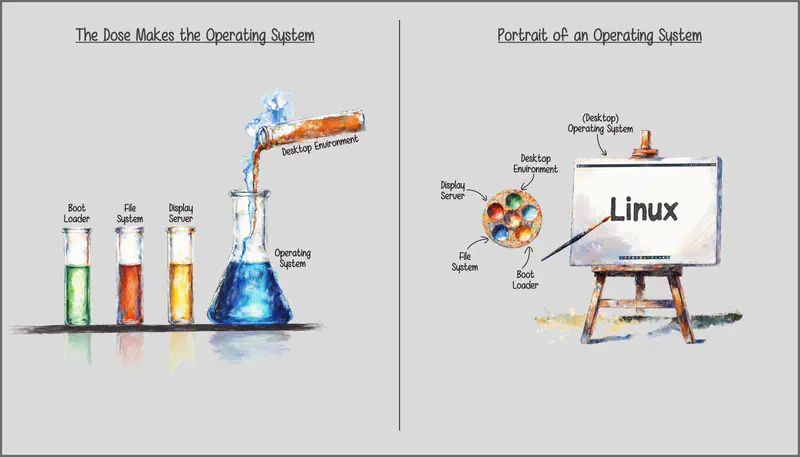 Contrasting a lab environment with an artistic environment.