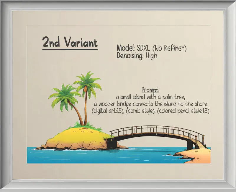 Second variant of the island project