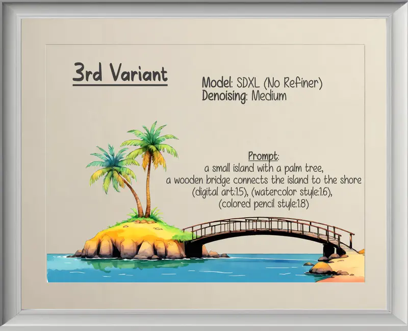 Third variant of the island project